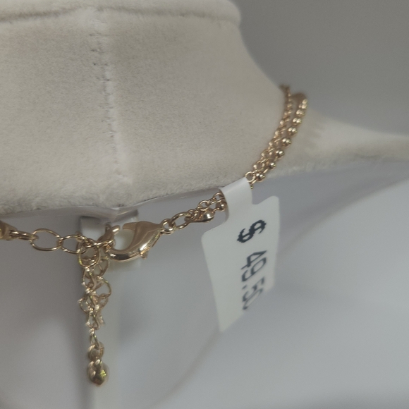 Macy's Gold and Pink Cream Necklace - Picture 6 of 6